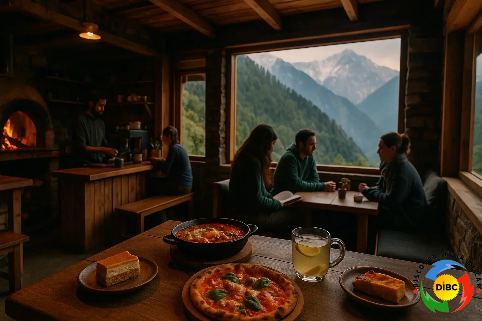 Cozy Dharamkot café with valley views and signature dishes like Bhagsu cake and shakshuka.
