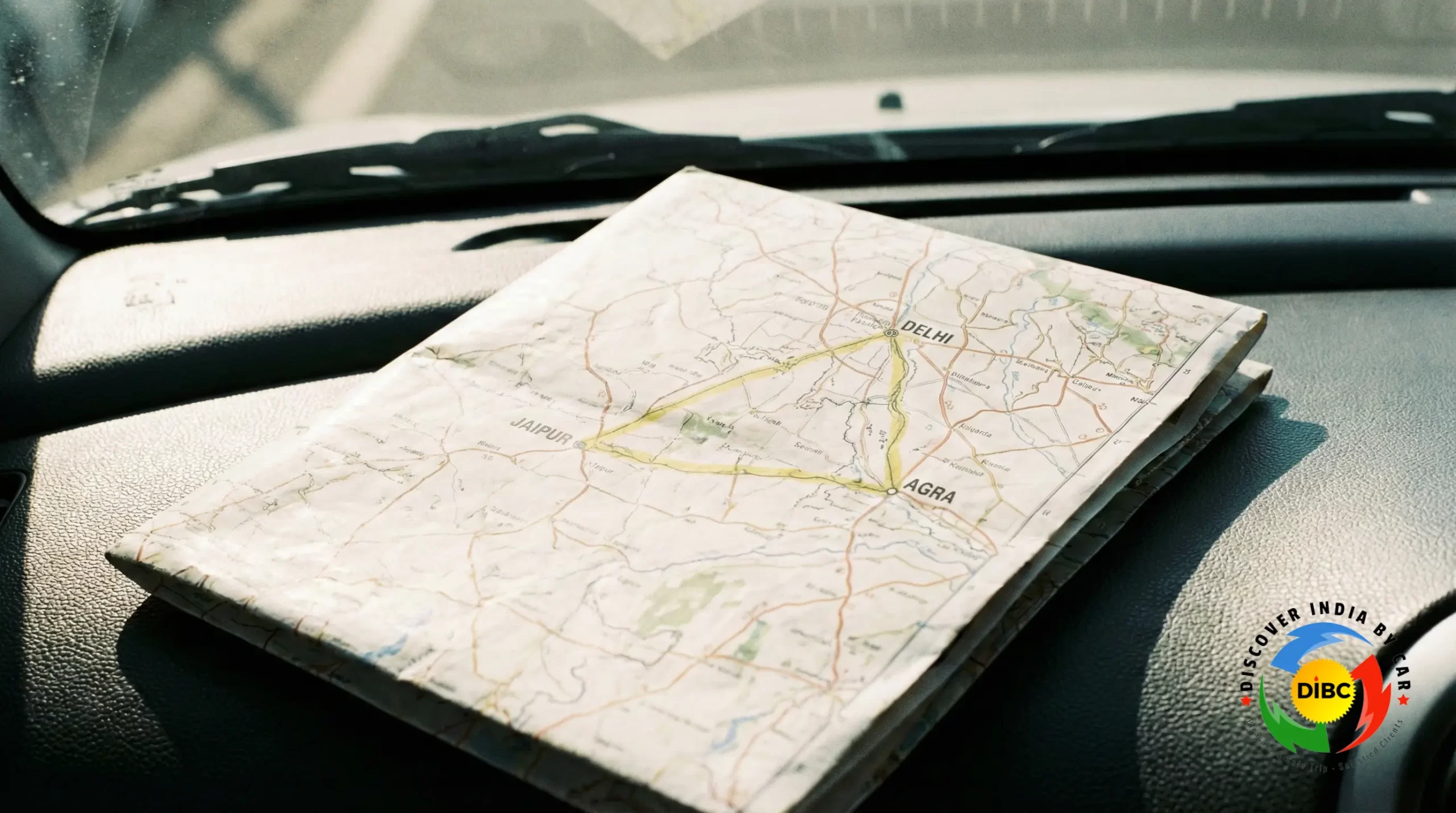 Golden Triangle road trip route Delhi Agra Jaipur