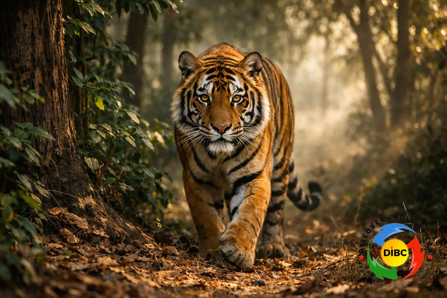 Bengal tiger in Indian jungle representing Bandhavgarh vs Kanha tiger safari comparison